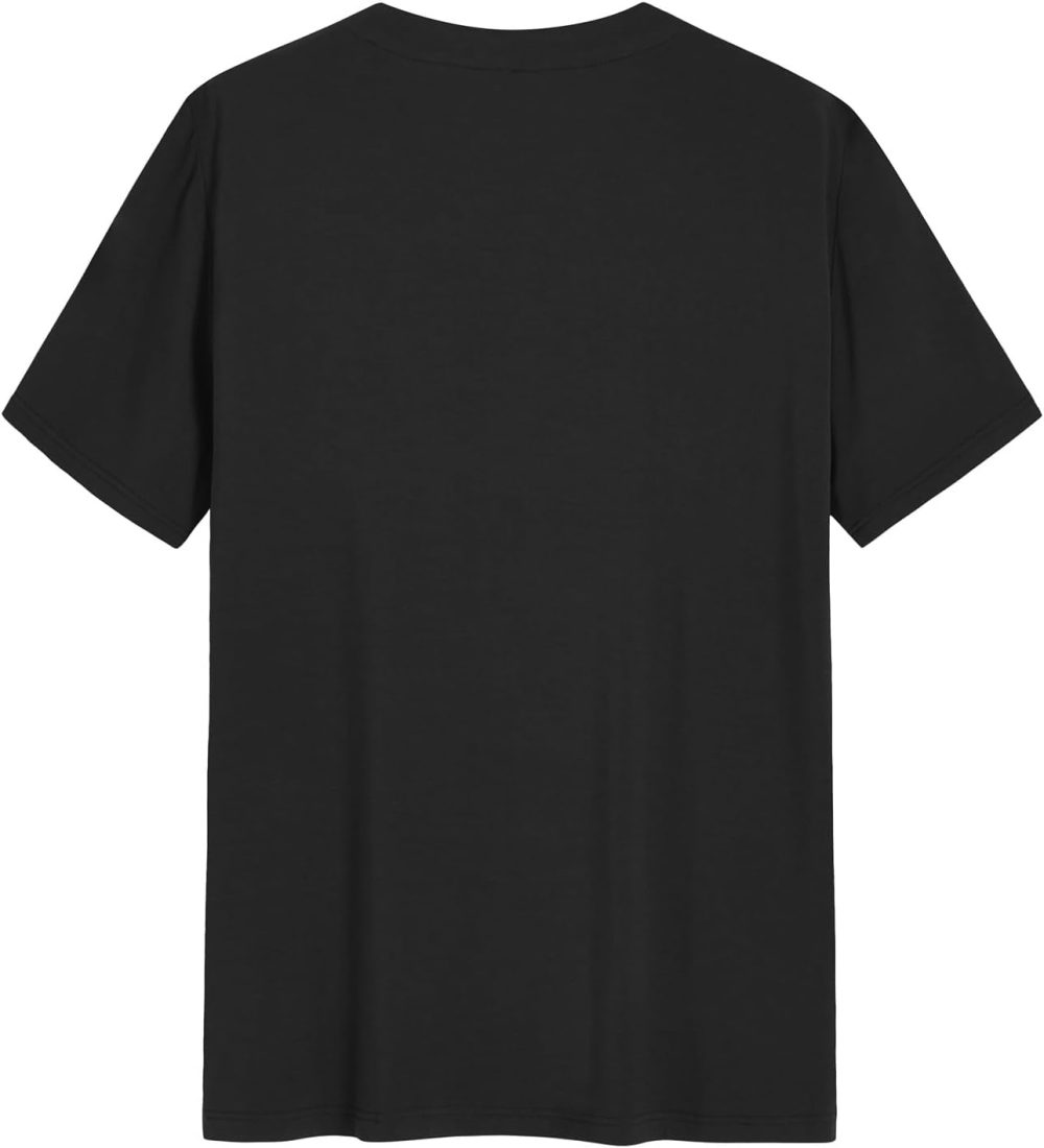 Men's Viscose Pajama Top Button Up Sleep Shirt - Image 2