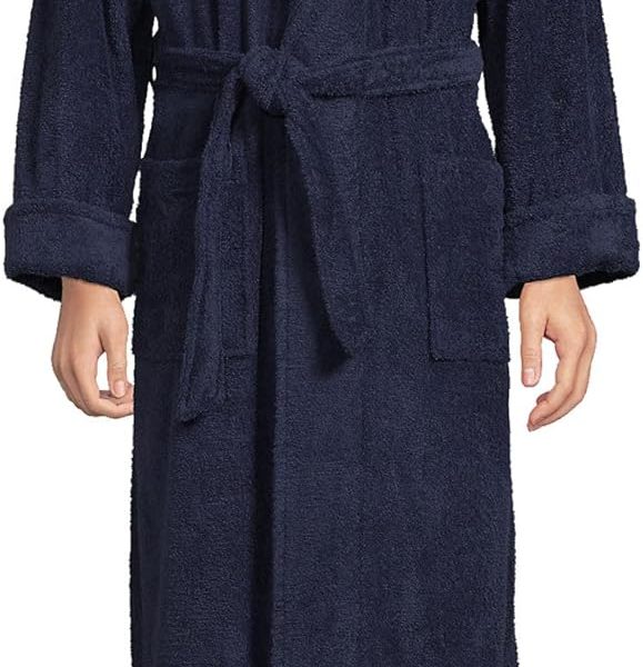 Men's Full Length Turkish Cotton Terry Bathrobe