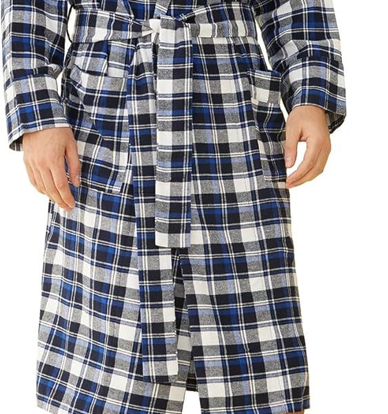 Men's Cotton Flannel Robe